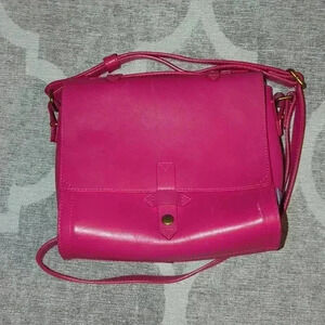 Pink Leather Crossbody Bag IIIBeCa by Joy Gryson